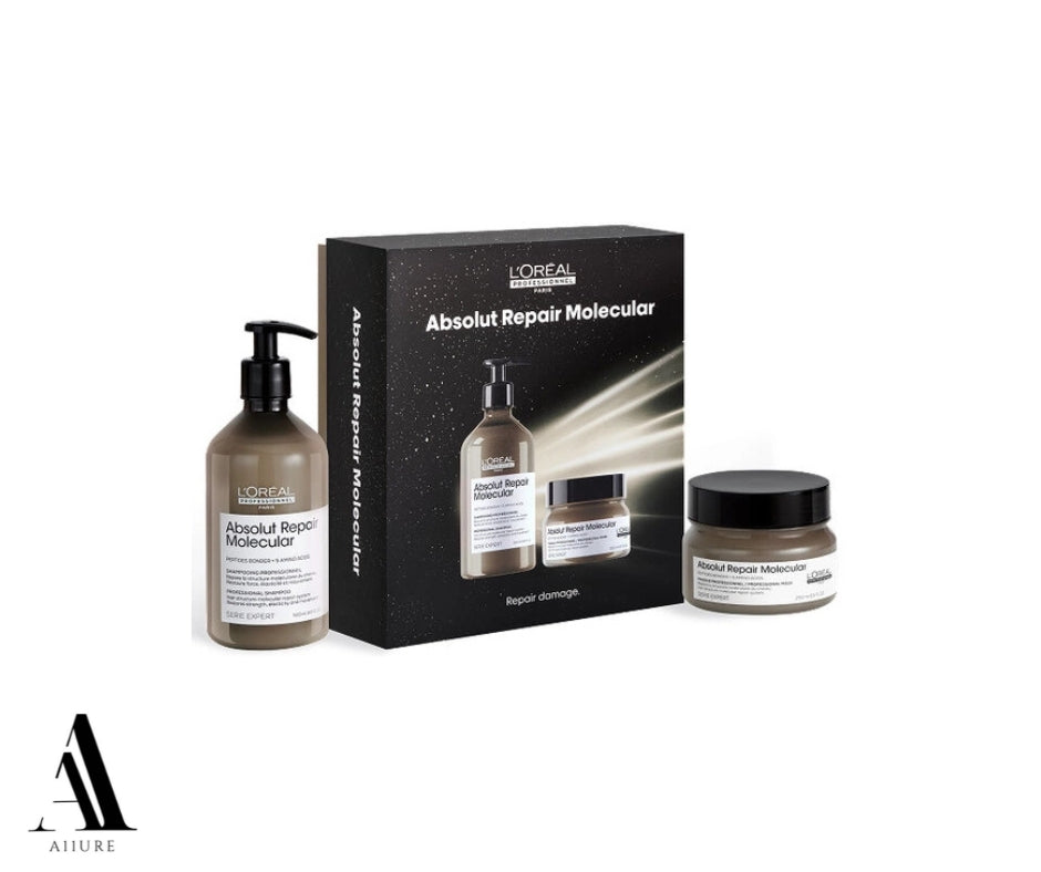 L'OREAL Absolut Repair Molecular Holiday Kit (Shampoo & Mask)