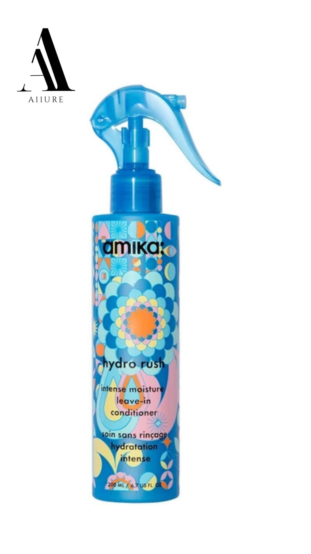 Amika Hydro Rush Intense Moisture Leave-In Conditioner with Hyaluronic Acid 6.7 fl oz