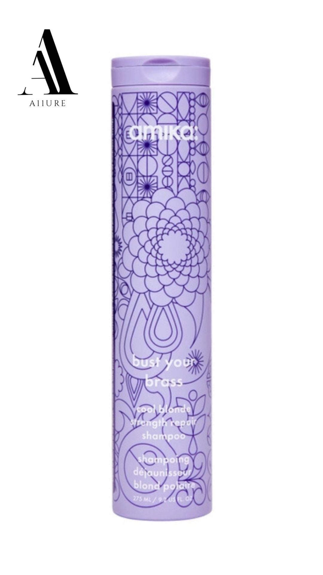 Amika Bust Your Brass Cool Blonde Strength Repair Shampoo 9.2 fl oz