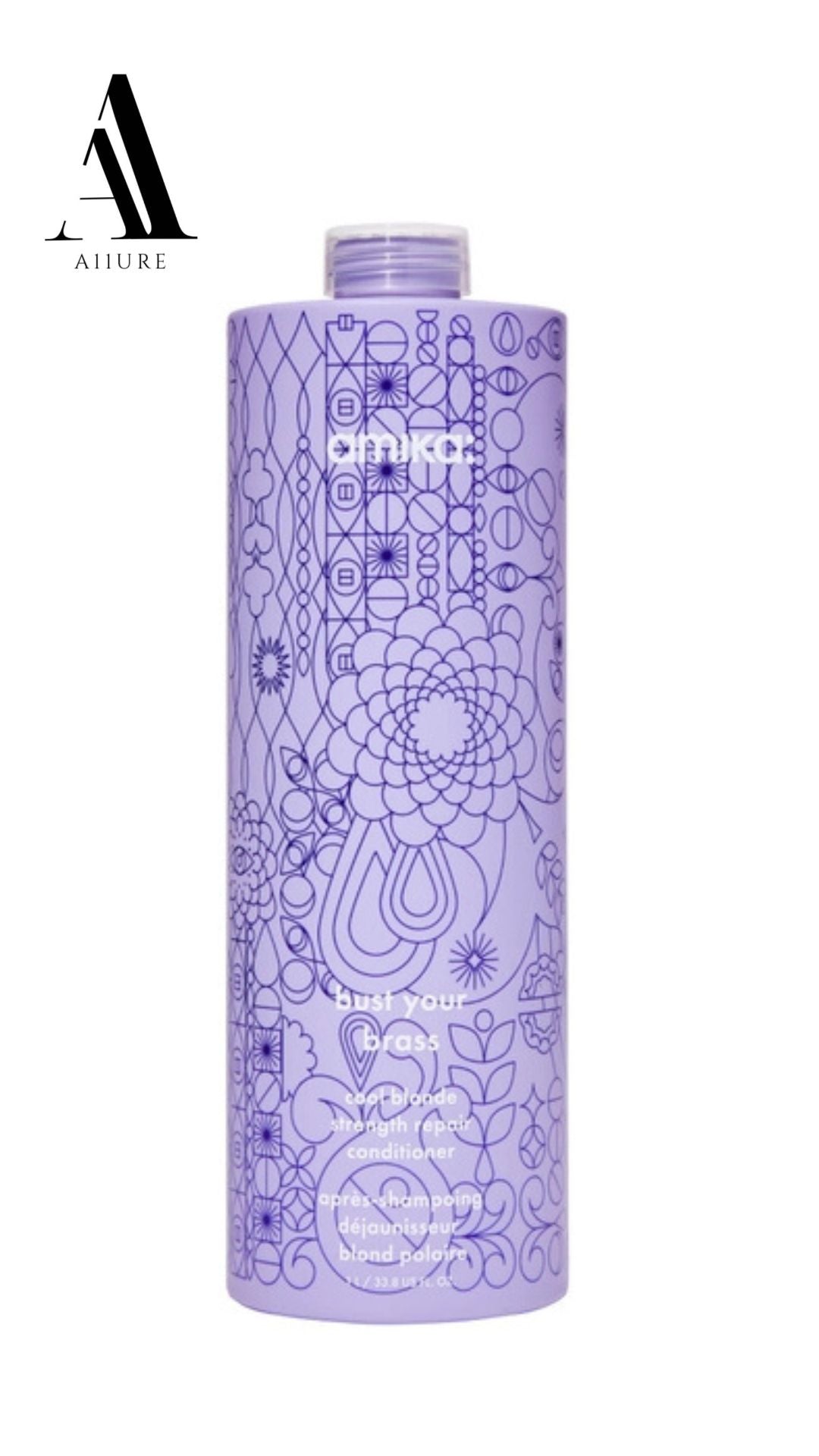 Amika Bust Your Brass Cool Blonde Strength Repair Conditioner 33.8 fl oz/ 1L