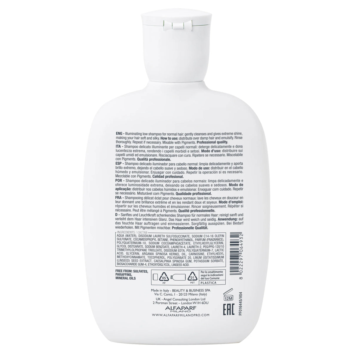 Alfaparf Milano Diamond Illuminating Sulfate Free Shampoo