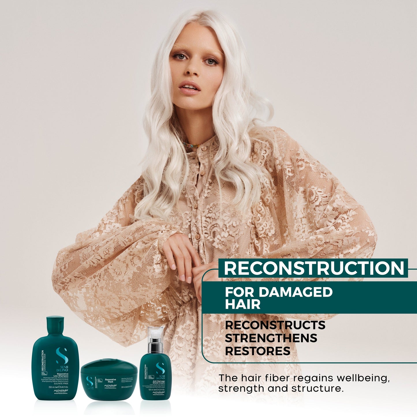 Alfaparf Semi di Lino Reconstruction Anti-Breakage Daily Fluid 4.23 fl.oz.