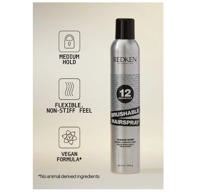 REDKEN Brushable Hairspray 10.4 oz – Flexible Hold & Natural Finish
