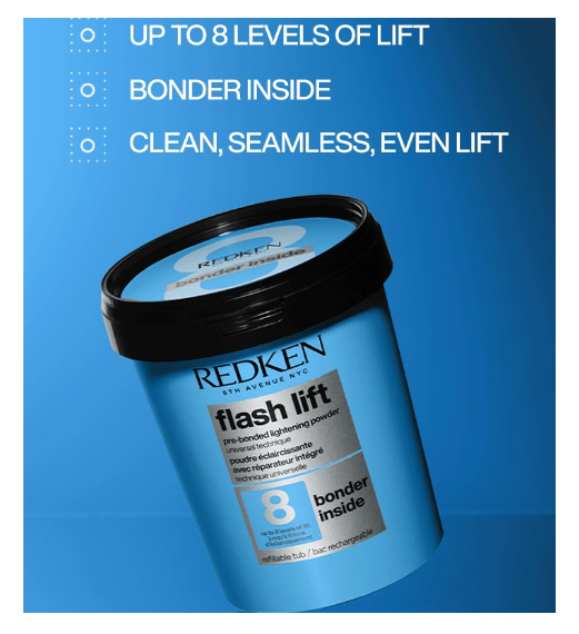 REDKEN Flash Lift 8 Lightener | Professional High-Performance Hair Lightener