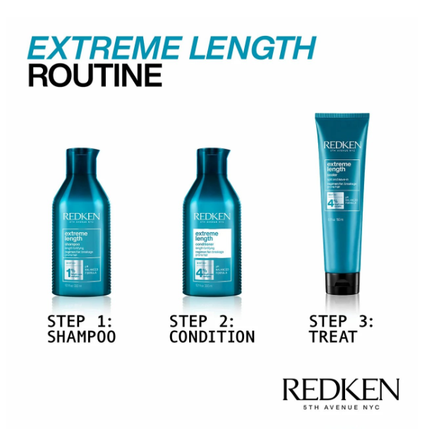 REDKEN Extreme Length Leave-In Conditioner for Hair Growth - 5.1 oz