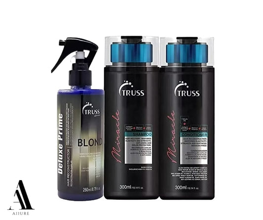 Truss Miracle Shampoo & Conditioner & Blond Deluxe Prime Set Bundle