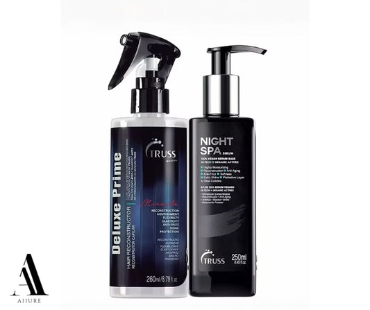 TRUSS Night Spa Hair Serum Bundle with Deluxe Prime Hair Treatment