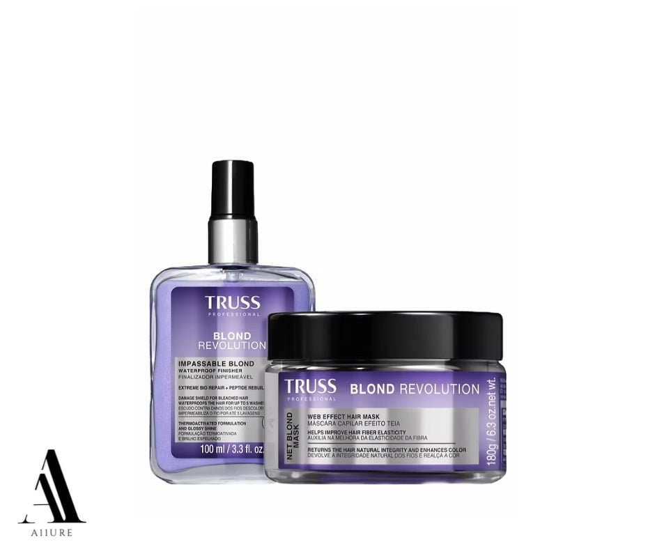 TRUSS Blond Revolution Net Blond Mask 6.3 OZ & Impassable Finisher 3.3 FL.OZ BUNDLE