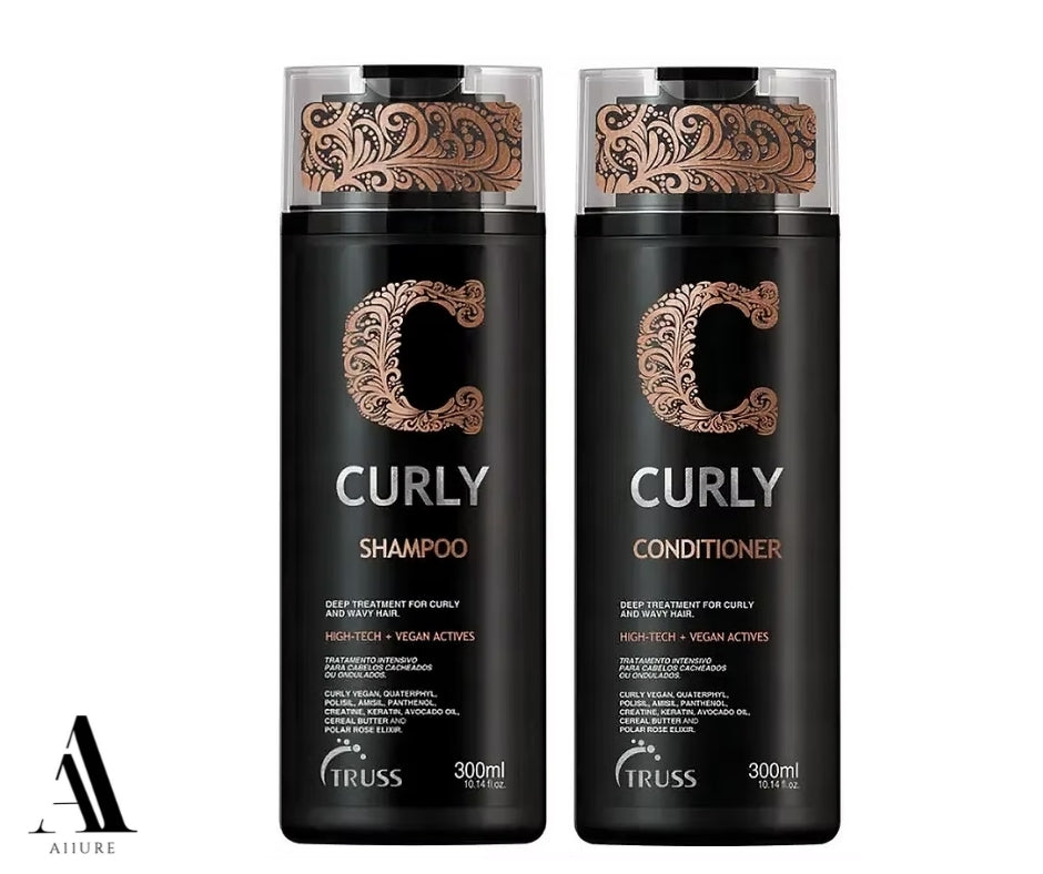 TRUSS Curly Shampoo and Conditioner Set Bundle