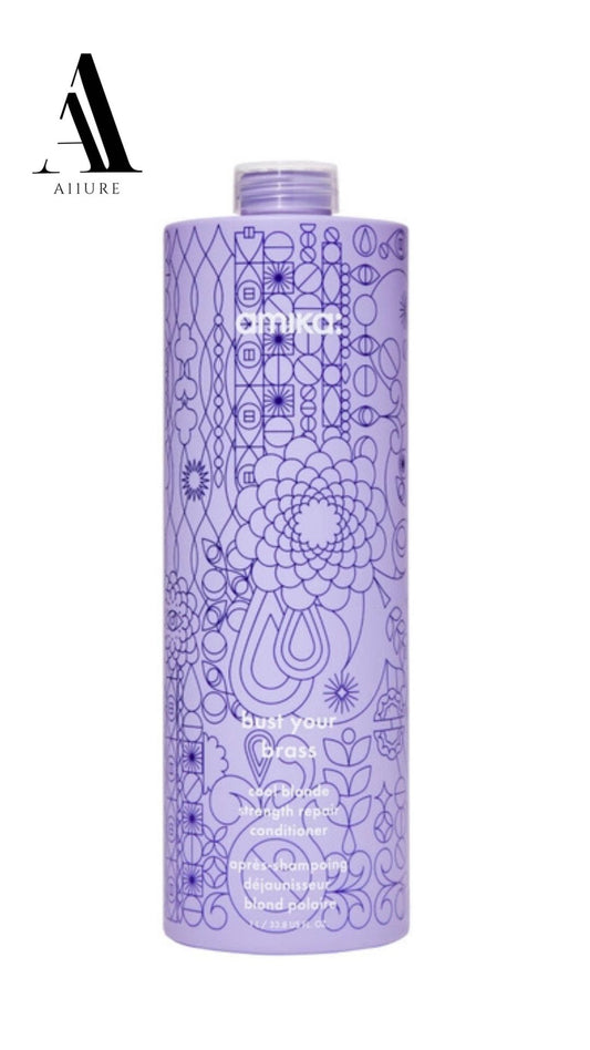 Amika Bust Your Brass Cool Blonde Strength Repair Conditioner 33.8 fl oz/ 1L