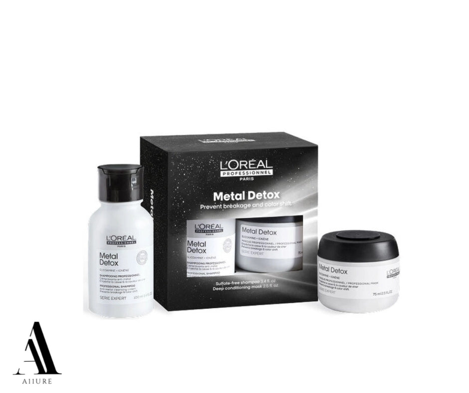 L'OREAL Metal Detox Mini Holiday Kit ( 3.4 oz Shampoo & 2.5 oz Mask)