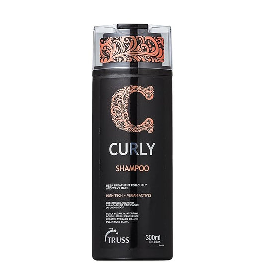 Truss Curly Shampoo - Gentle Cleansing for Defined, Detangled, Frizz-Controlled Wavy and Curly Hair with Softness, Moisture Balance and Conditioning