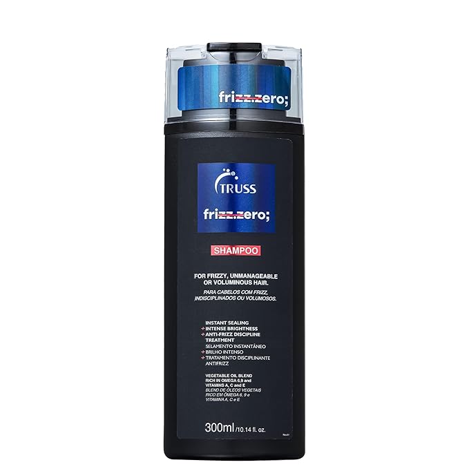 TRUSS Frizz Zero Shampoo - Shampoo For Frizzy Hair - Anti Frizz, Anti Humidity Formula Protects Against Moisture While Providing Volume And Shine And Free Of Split Ends