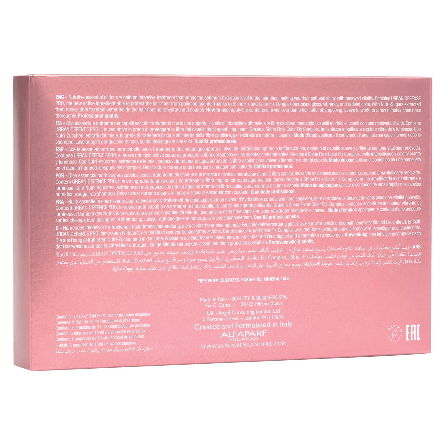 Alfaparf Milano Moisture Nutritive Essential Hair Oil