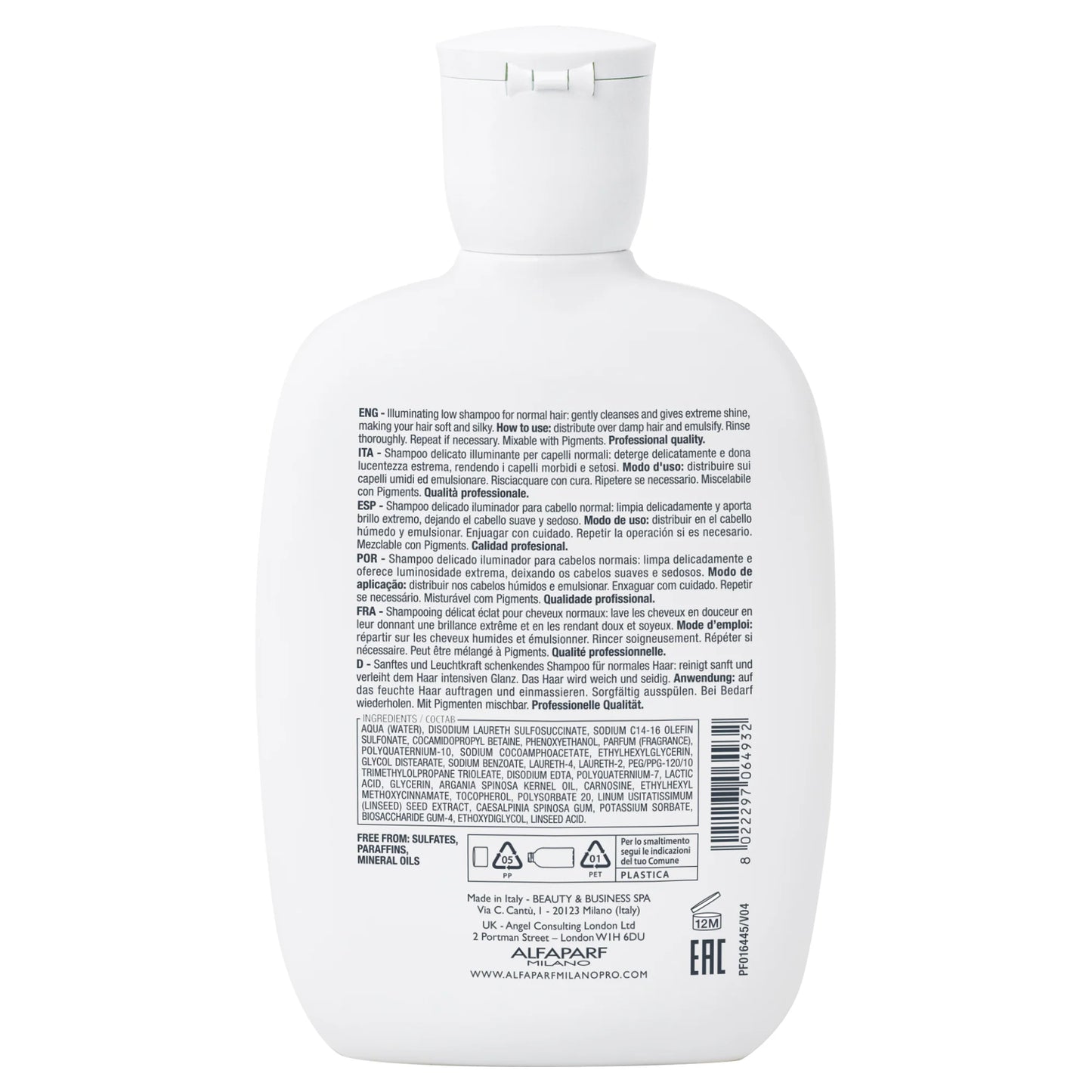 Alfaparf Milano Diamond Illuminating Sulfate Free Shampoo