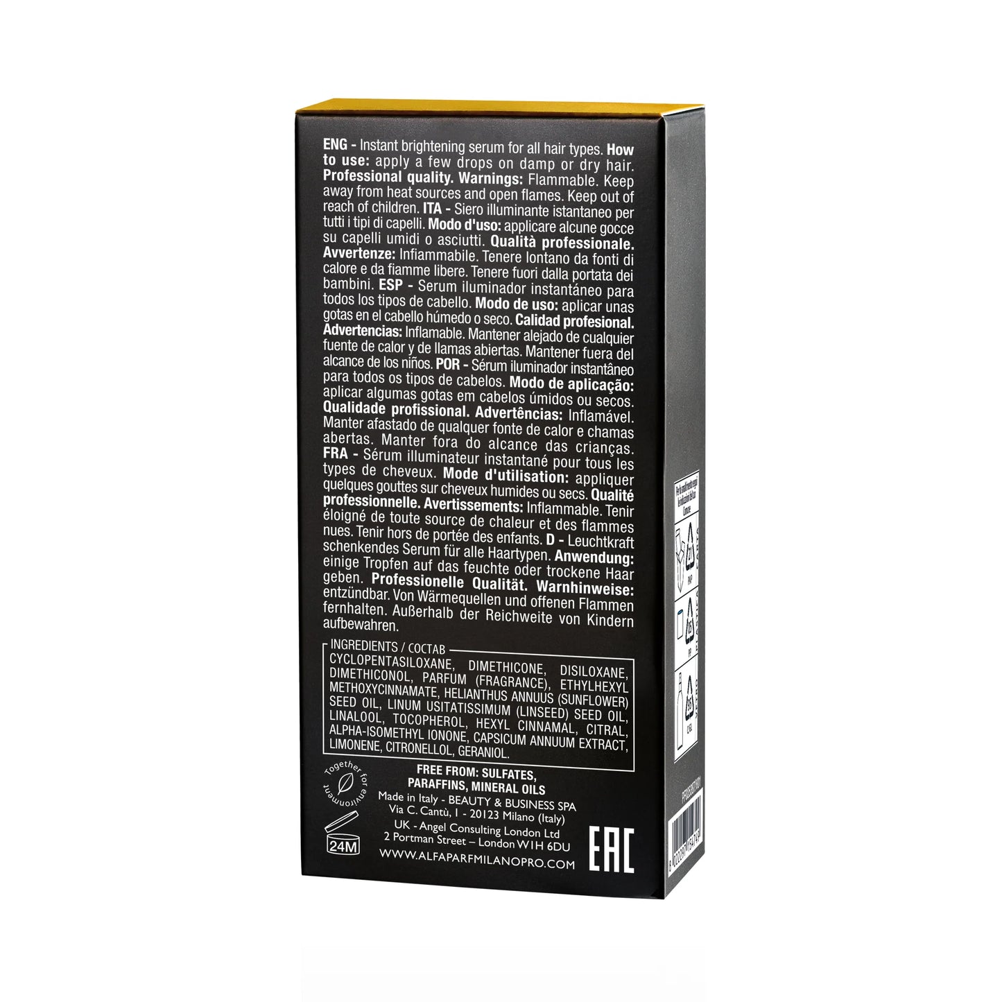 Alfaparf Milano Cristalli Liquidi with Thermal Protection-Sublime