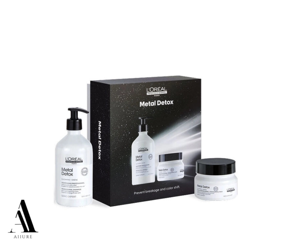 L'OREAL Metal Detox Holiday Kit (16.9 fl oz Shampoo & 8.5 fl oz Mask)