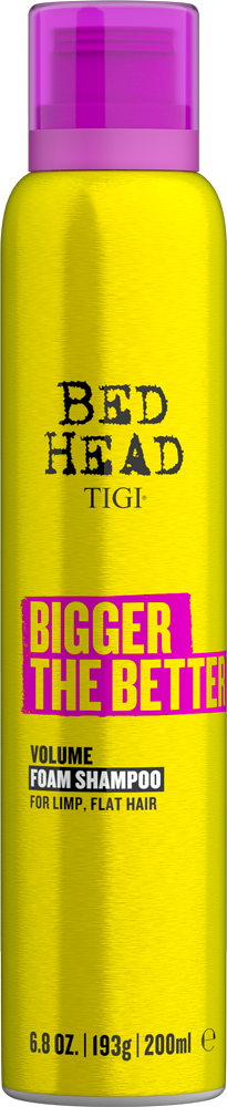 Bed Head TIGI Bigger The Better Volume Foam Shampoo for Fine Hair