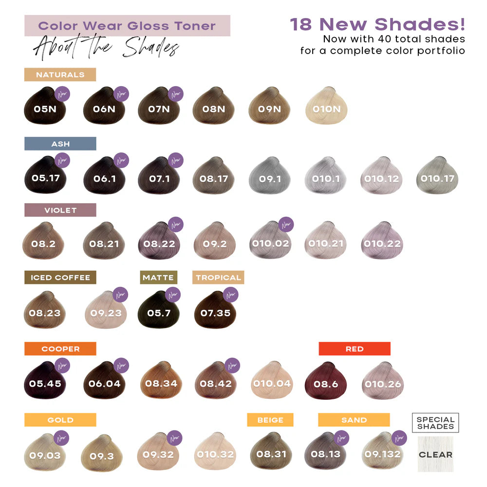 Alfaparf Milano Color Wear Gloss Toner Vegan Ammonia-Free Hair Color