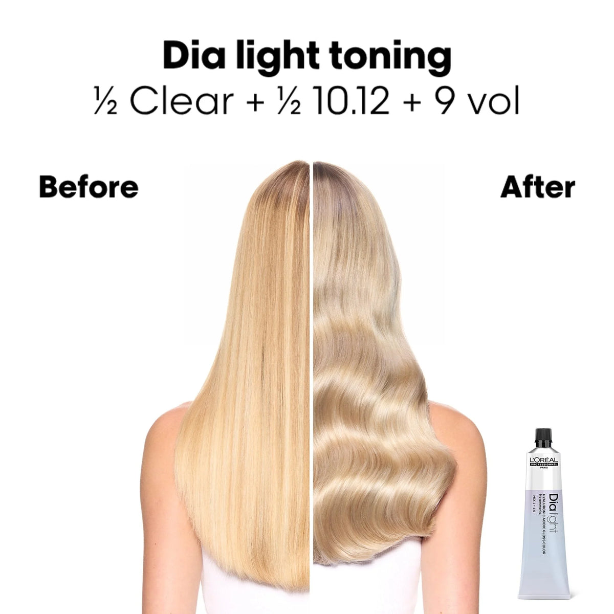 L'OREAL Professionnel DIA Light Ammonia-Free Demi-Permanent Gel-Crème Haircolor - 1.7 oz