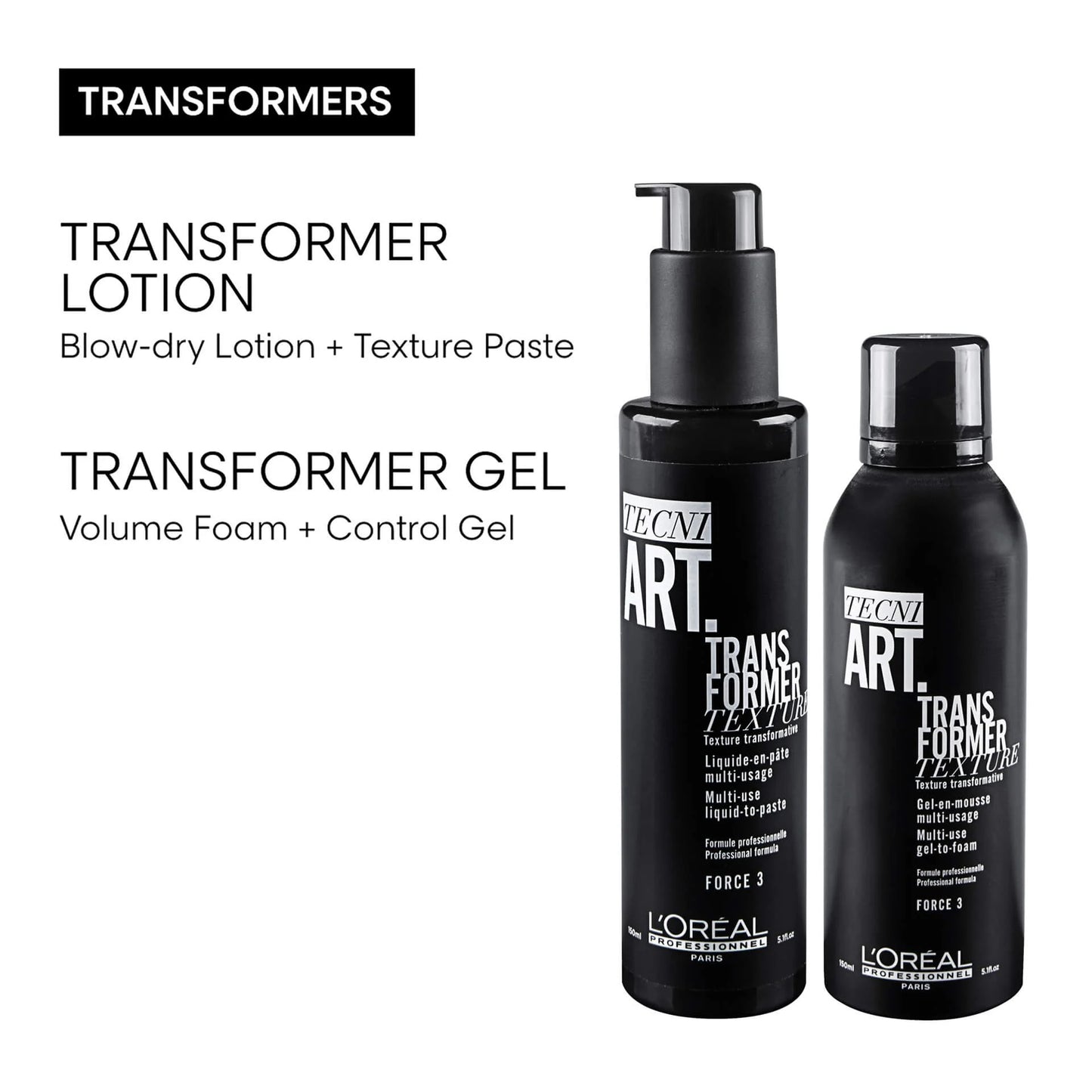 L'OREAL Transformer Lotion for Heat Protection & Blow Dry 5.1 oz