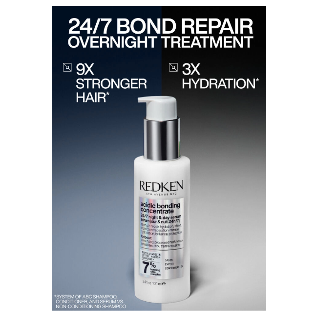 REDKEN Acidic Bonding Concentrate 24/7 Night & Day Serum 3.4 oz