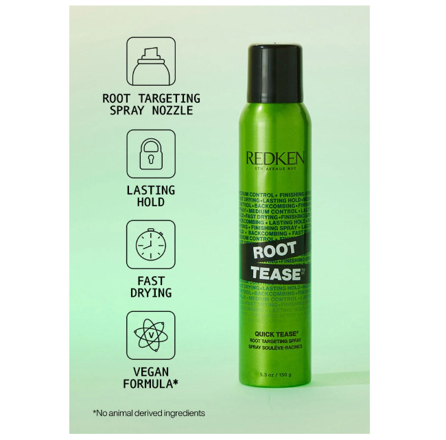 REDKEN Root Tease Backcombing Finishing Hairspray 6.3 oz – Root Lift & Volume