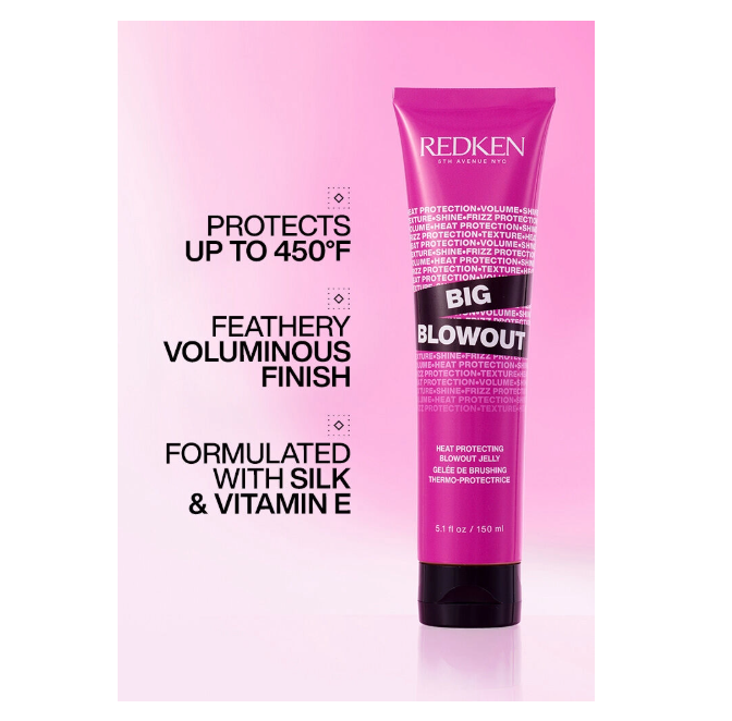 REDKEN Big Blowout Heat Protecting Jelly Serum – 3.4 oz