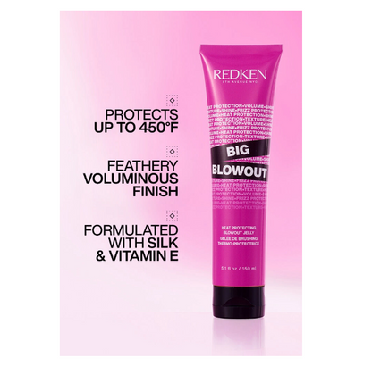 REDKEN Big Blowout Heat Protecting Jelly Serum – 3.4 oz