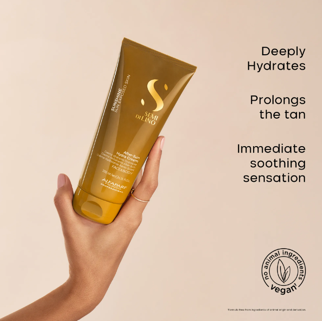 ALFAPARF MILANO Semi di Lino After-Sun Face & Body Hydra Cream - 6.76 oz