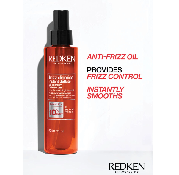REDKEN Frizz Dismiss Instant Deflate Oil-In-Serum 4.2 oz for Frizzy Hair