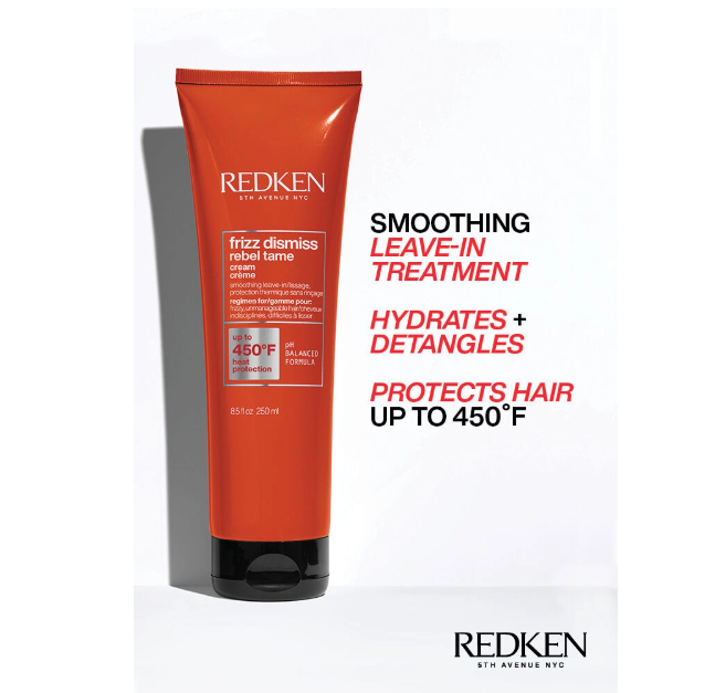 REDKEN Frizz Dismiss Rebel Tame Heat Protecting Cream 8.5 oz