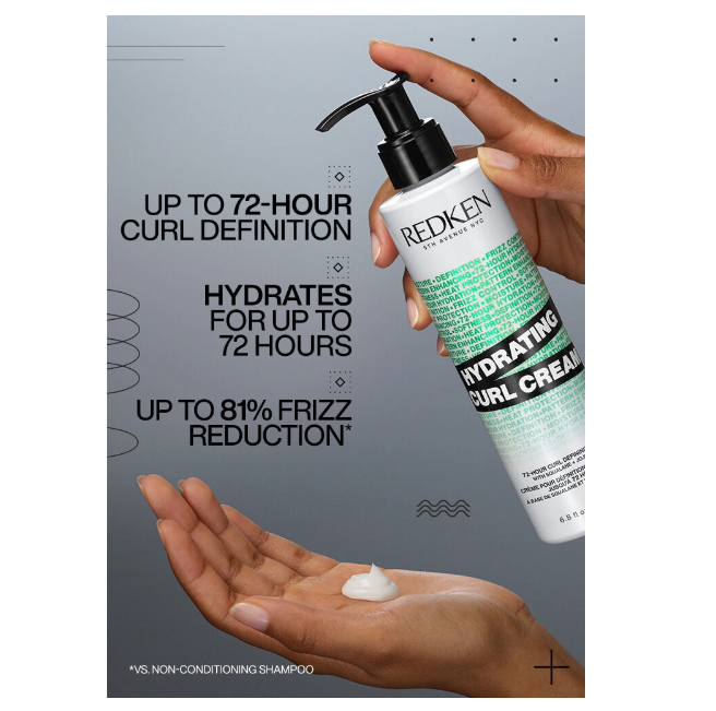 REDKEN Hydrating Curl Cream 6.8 oz – Curl Definition & Frizz Control