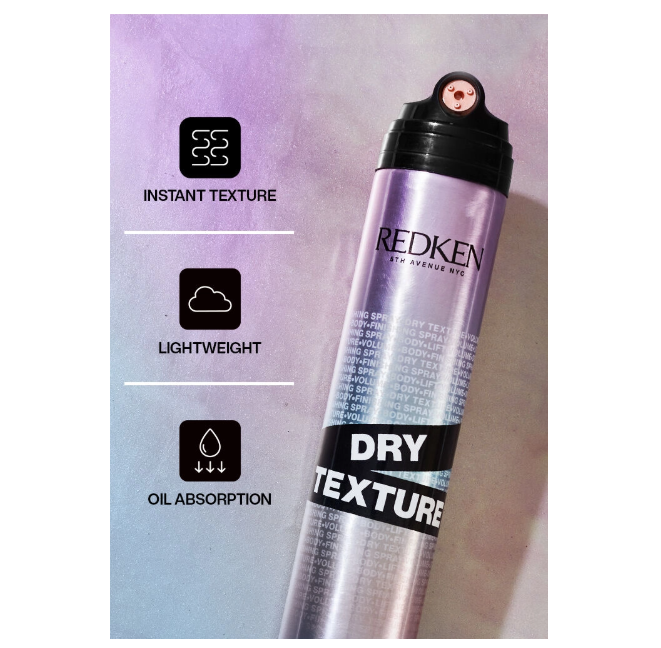 REDKEN Dry Texture Finishing Spray 8.5 oz | Lightweight Volumizing Texturizing Hair Spray