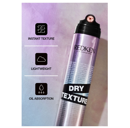 REDKEN Dry Texture Finishing Spray 8.5 oz | Lightweight Volumizing Texturizing Hair Spray