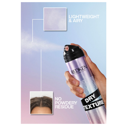 REDKEN Dry Texture Finishing Spray 8.5 oz | Lightweight Volumizing Texturizing Hair Spray
