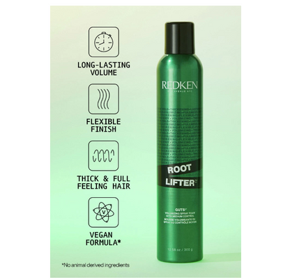 REDKEN Root Lifter Volumizing Spray Foam | Root Lift Spray for Long-Lasting Volume