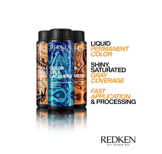 REDKEN Color Gels Lacquers | Professional Permanent Liquid Hair Color   2 FL.OZ