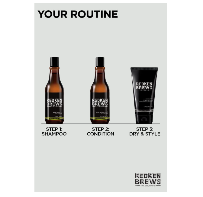 REDKEN Brews Work Hard Molding Paste 5oz - Styling Paste For Men