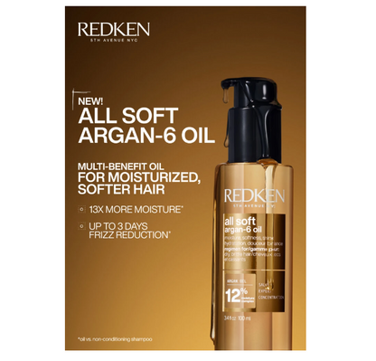 REDKEN All Soft Argan-6 Oil 3.4 oz
