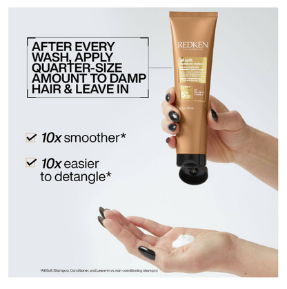 REDKEN All Soft™ Moisture Restore Leave-In Treatment with Hyaluronic Acid - 5.1 oz