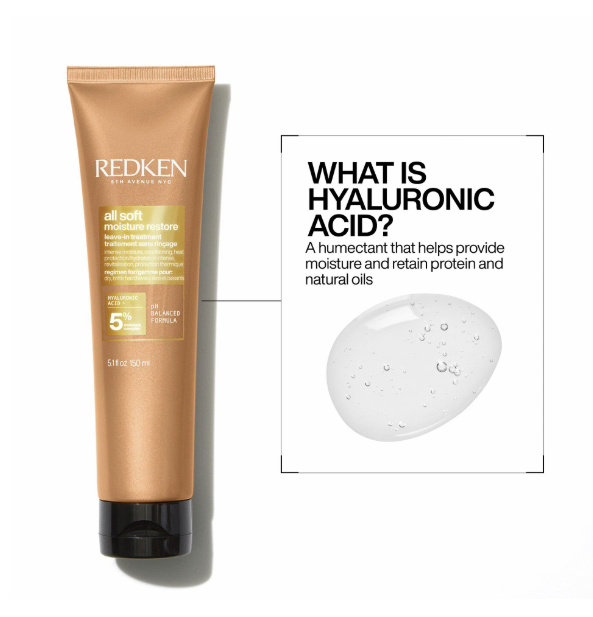 REDKEN All Soft™ Moisture Restore Leave-In Treatment with Hyaluronic Acid - 5.1 oz