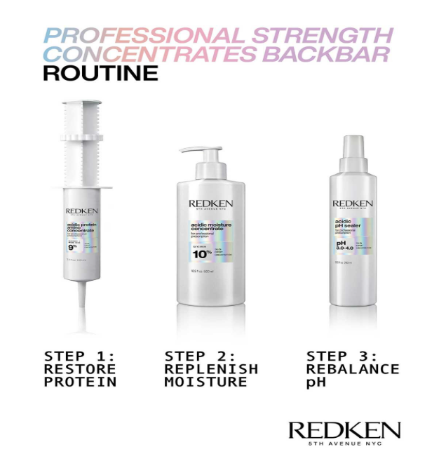REDKEN Acidic Moisture Concentrate – Salon-Exclusive Moisture Treatment 16.9 oz
