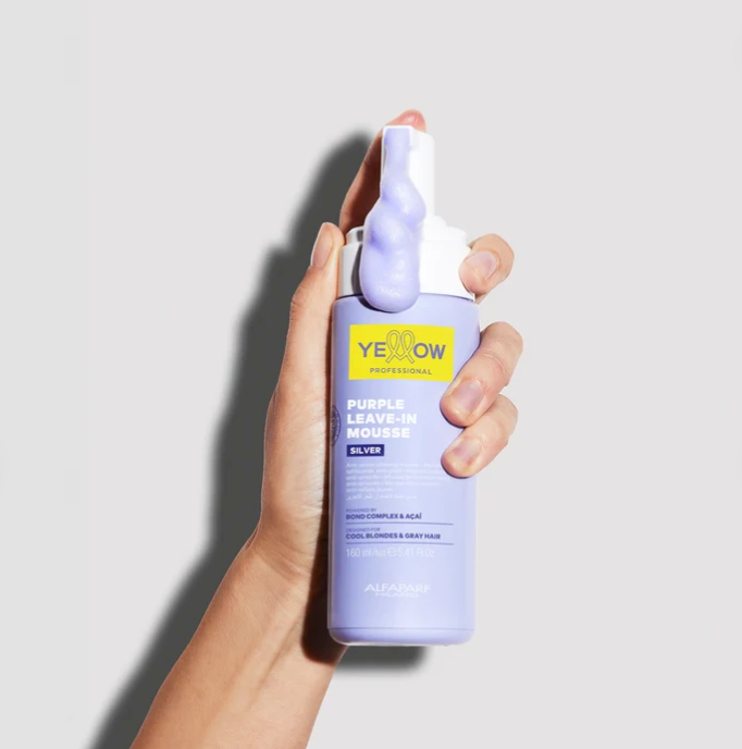 ALFAPARF MILANO Yellow Silver Purple Leave-in Mousse - 5.41 oz