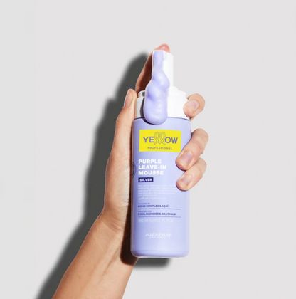 ALFAPARF MILANO Yellow Silver Purple Leave-in Mousse - 5.41 oz