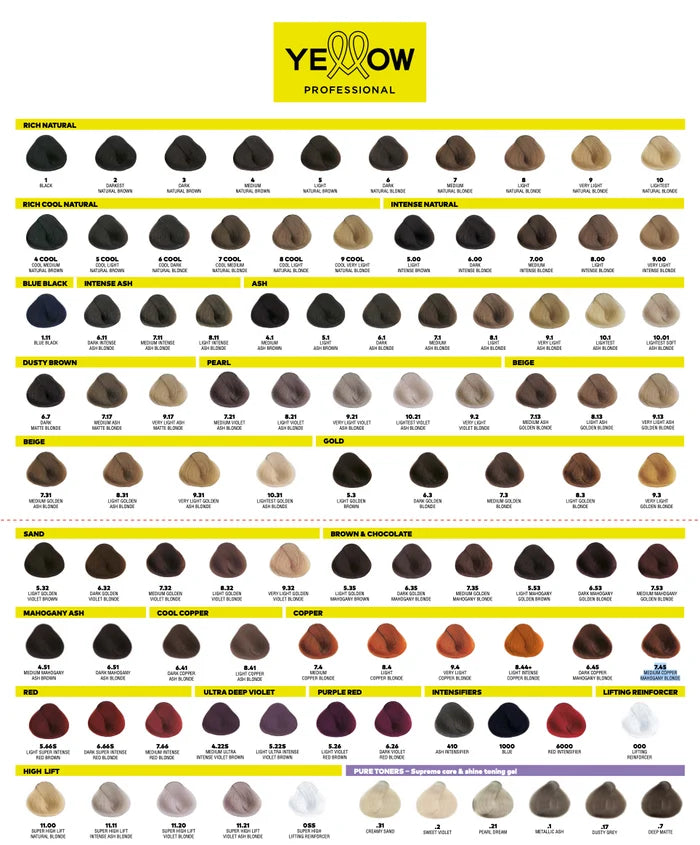 ALFAPARF MILANO Yellow Permanent Hair Color 3.42 oz – All Shades Available