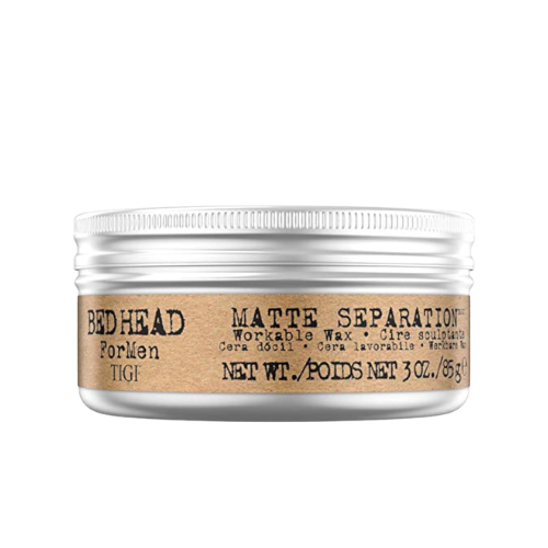 Bed Head by TIGI for Men Matte Separation Workable Wax 3 oz – Matte Finish, Strong Hold & Texture
