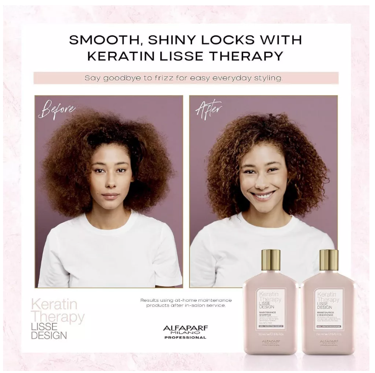 Alfaparf Milano Keratin Therapy Shampoo & Conditioner-Lisse Design