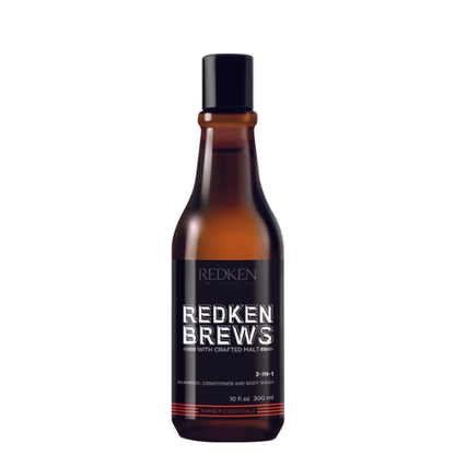 REDKEN Brews 3-in-1 Shampoo, Conditioner & Body Wash For Men
