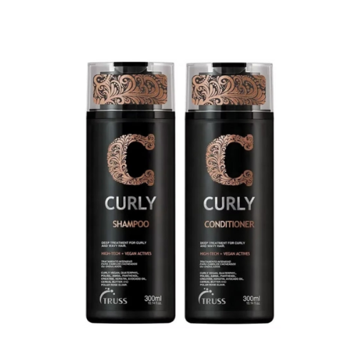 TRUSS Curly Shampoo & Conditioner Set Bundle – Professional Hair Care for Curly & Wavy Hair